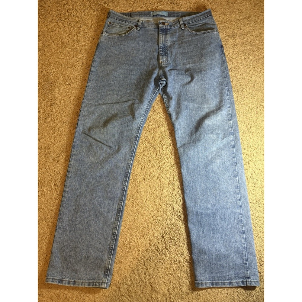 Wrangler Jeans Men's 38x32 Wicking‎ Medium Blue Wash Denim Straight Leg 90's